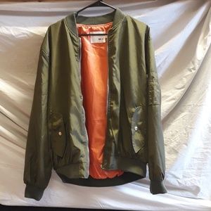Lightweight Olive Bomber Jacket